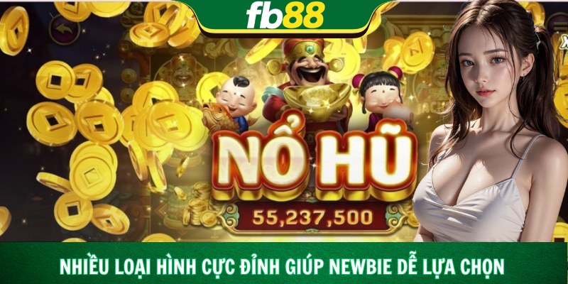 Nhiều loại hình cực đỉnh giúp newbie dễ lựa chọn